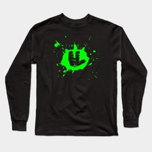 Turtle Ooze Handprint Long Sleeve T-Shirt